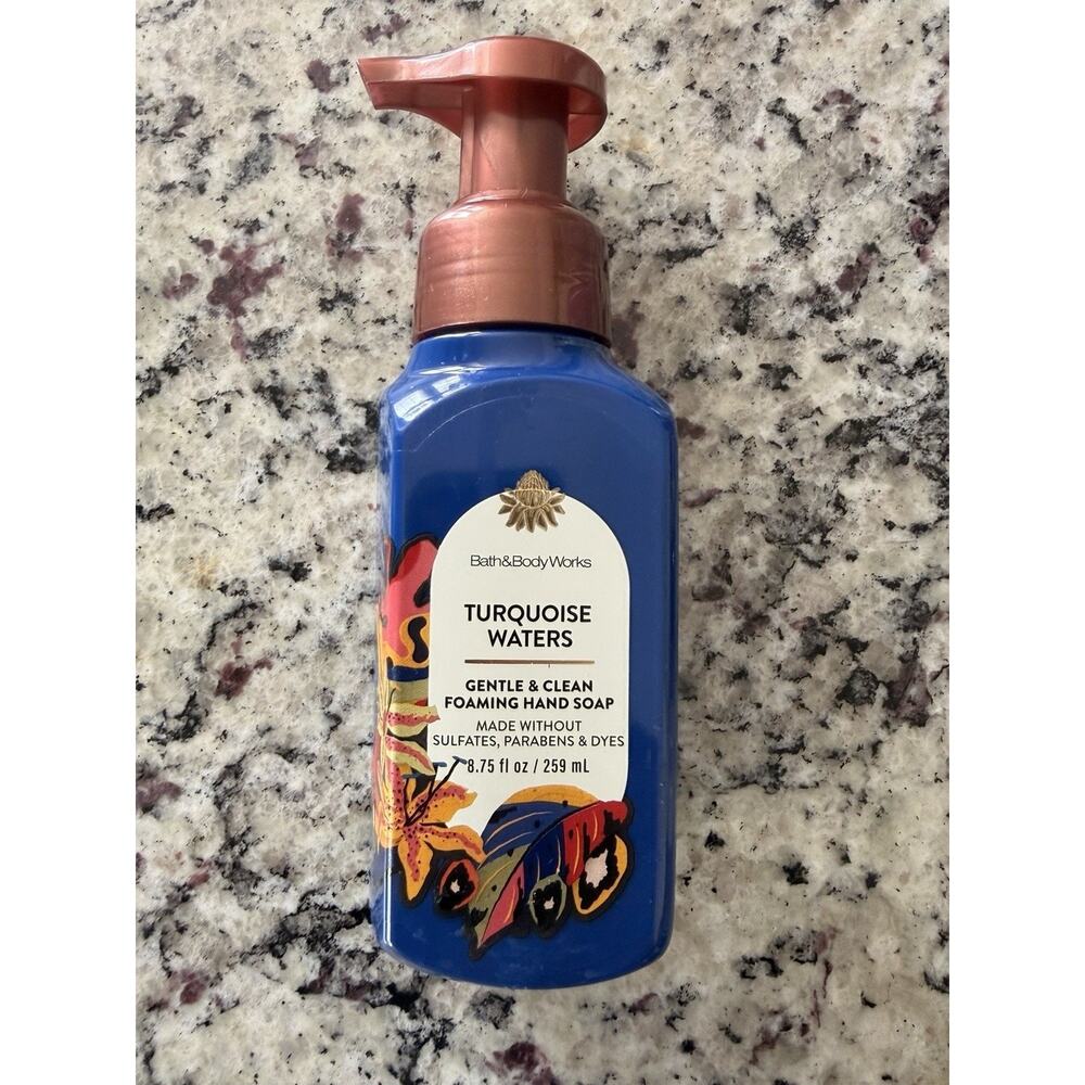 3 x Bath & Body Works Turquoise Waters Gentle Foaming Hand Soap 8.75 fl Oz